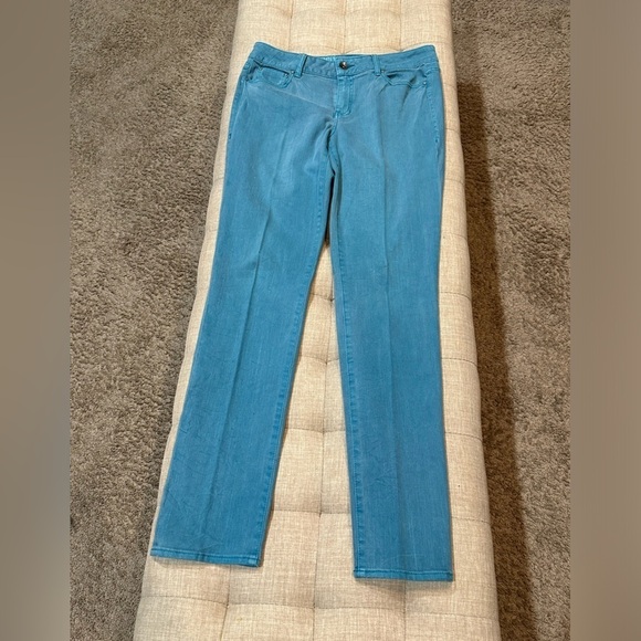 DKNY Soho Skinny Jeans - Size 10, Bright Blue-EUC - Picture 8 of 10